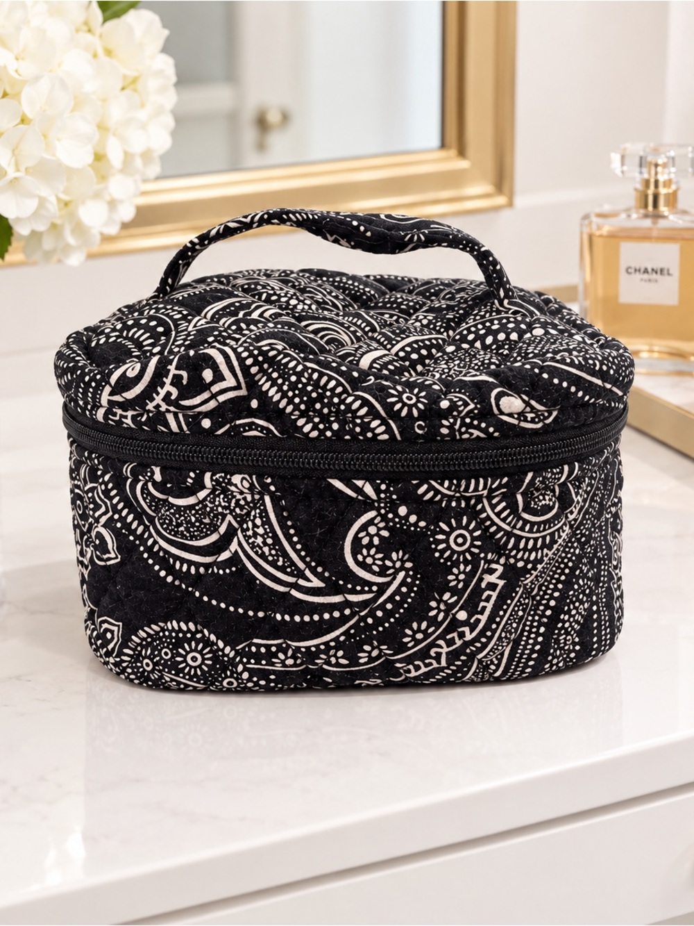 Vera Bradley Compact Travel Cosmetic Case - Stellar Paisley